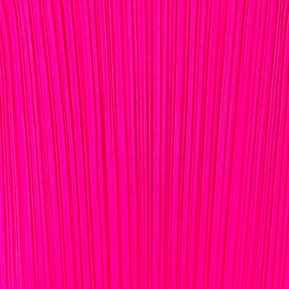 ISSEY MIYAKE PLEATS PLEASE Size L Fuchsia Pink Polyester Pleated Shift Dress - Picture 2 of 6